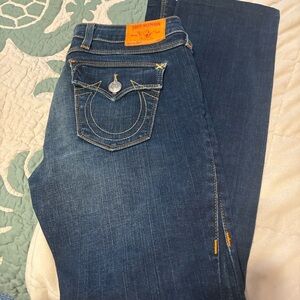 True Religion Women's Dark Blue Boot Cut Jeans